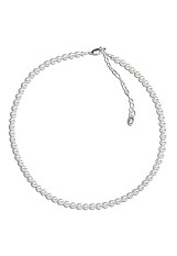 tiny comely silver high end peal baby necklace